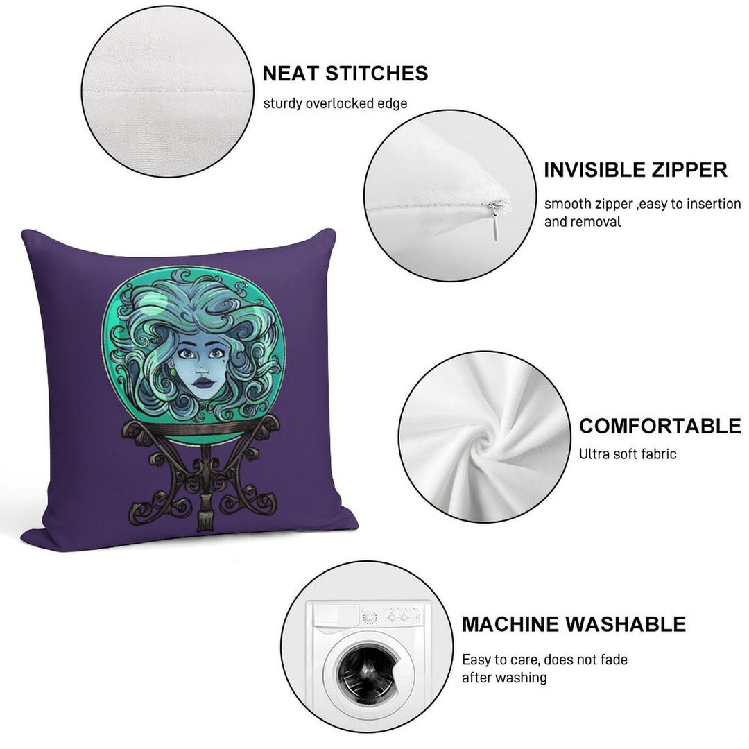 Madame Leota, No Background Soft Warmth Comfort Throw Pillow