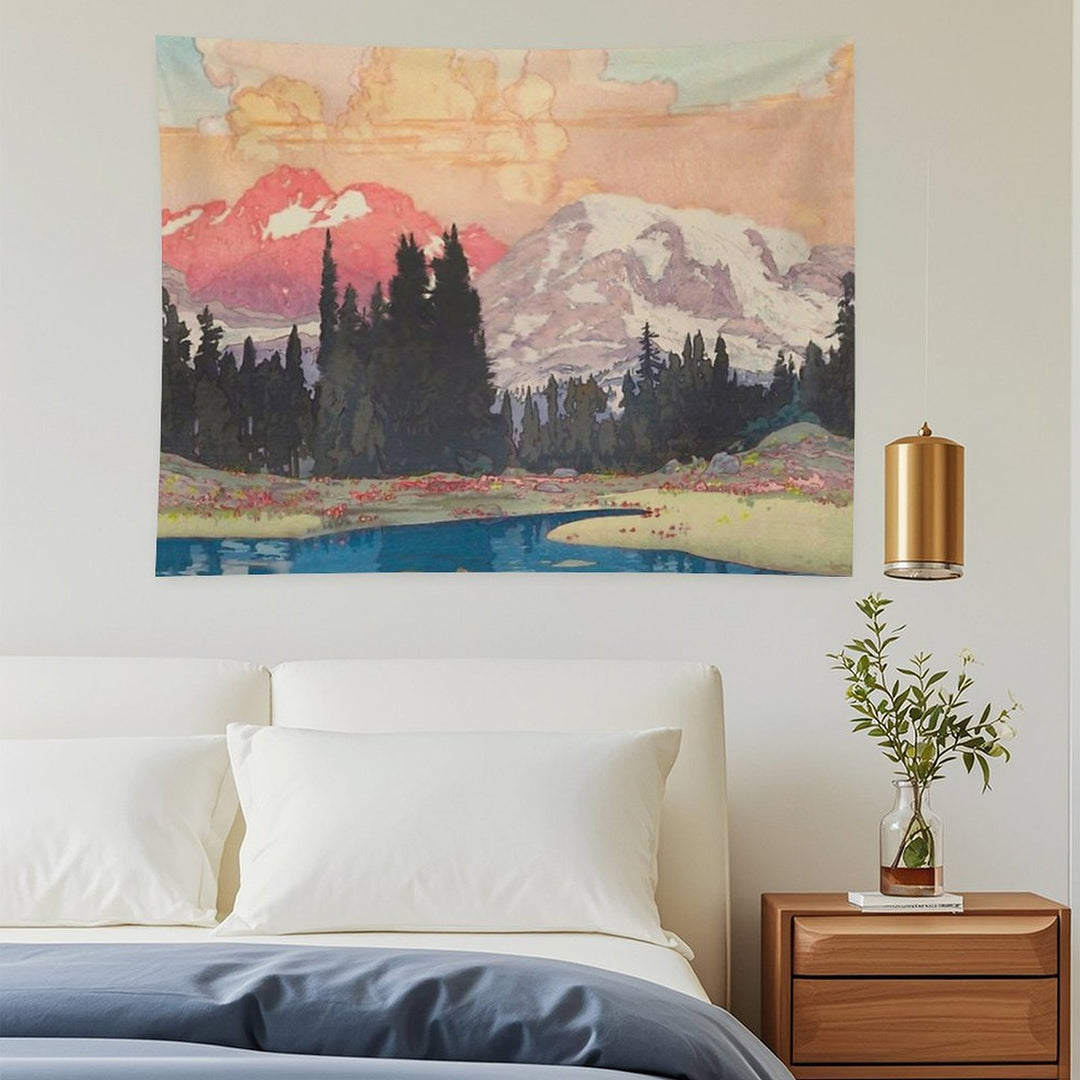 Storms over Keiisino - Nature Landscape Tapestry