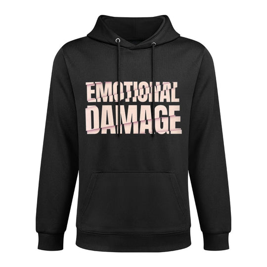Womens Funny Emotional Damage Meme Pilling-Resistant Hoodie