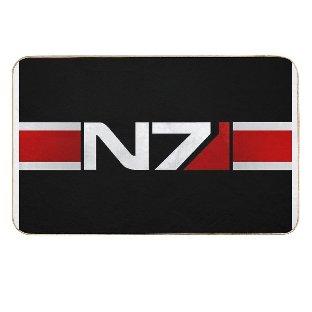 Mass Effect Horizontal N7  Easy To Clean Bath Mat