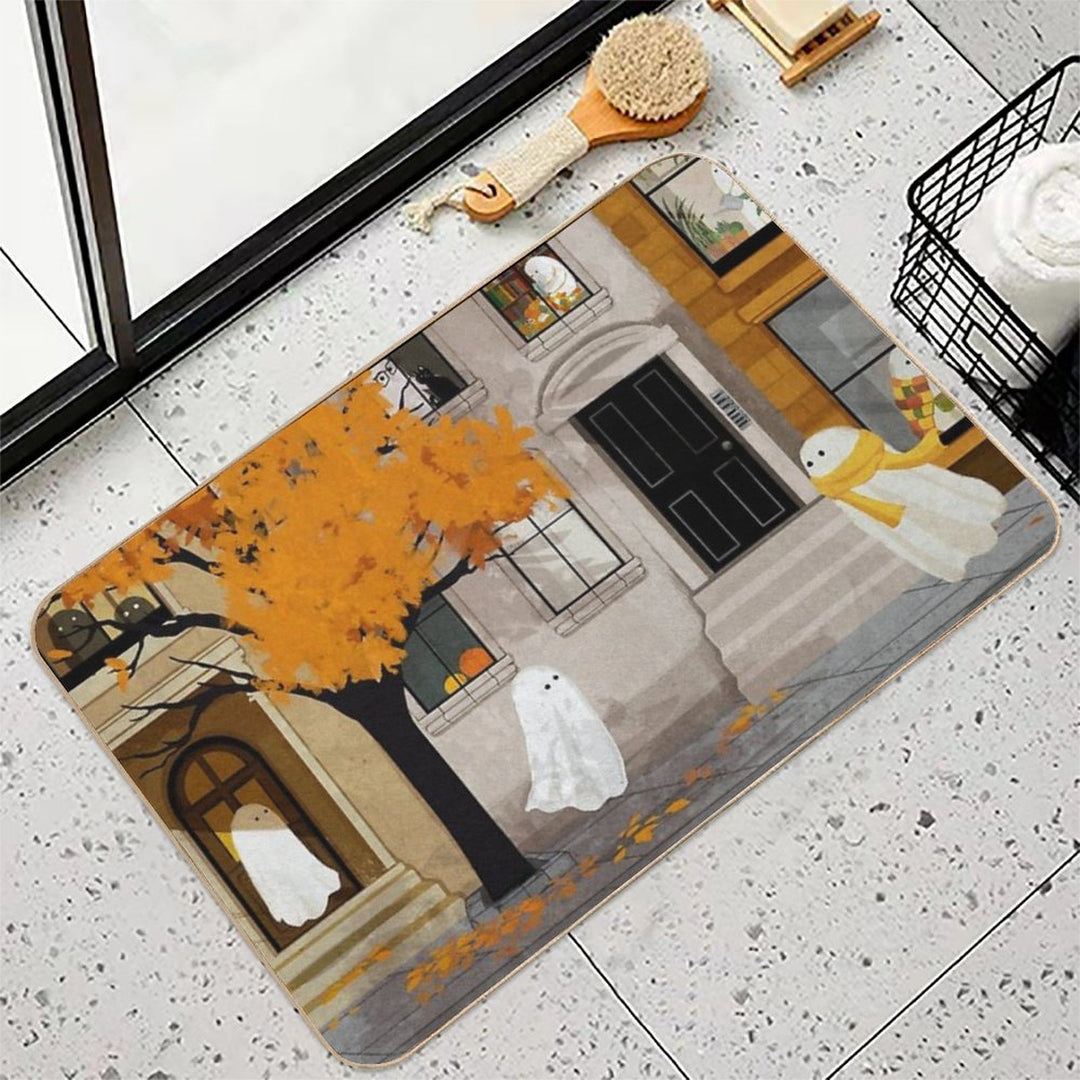 Ghost Town  Easy Maintenance Bath Mat