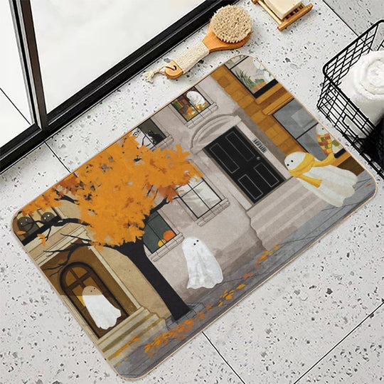 Ghost Town  Easy Maintenance Bath Mat