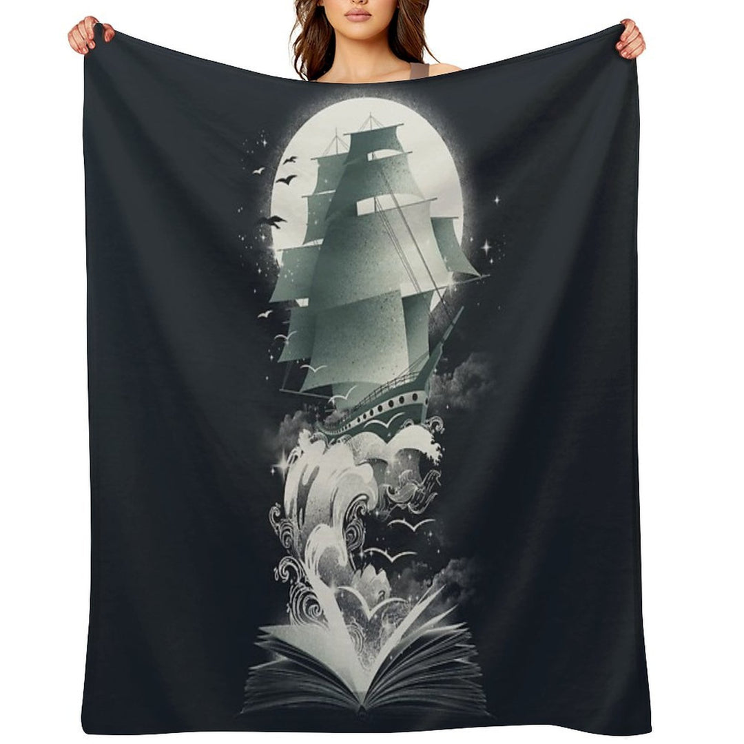 Book of Adventures Quick-dry Throw Blanket