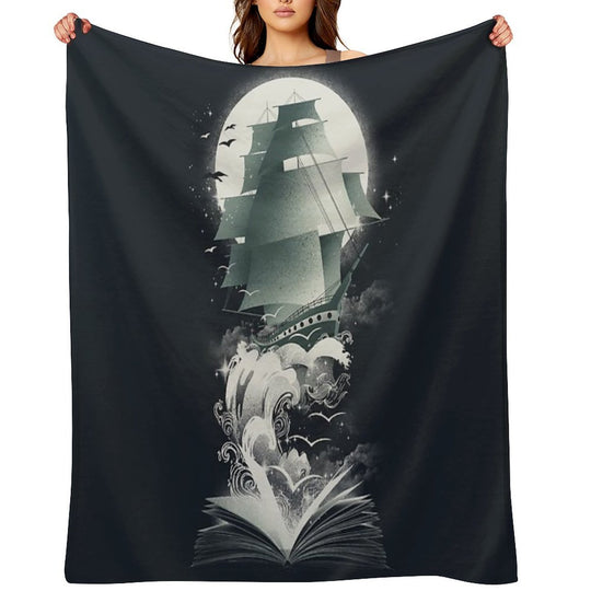 Book of Adventures Quick-dry Throw Blanket