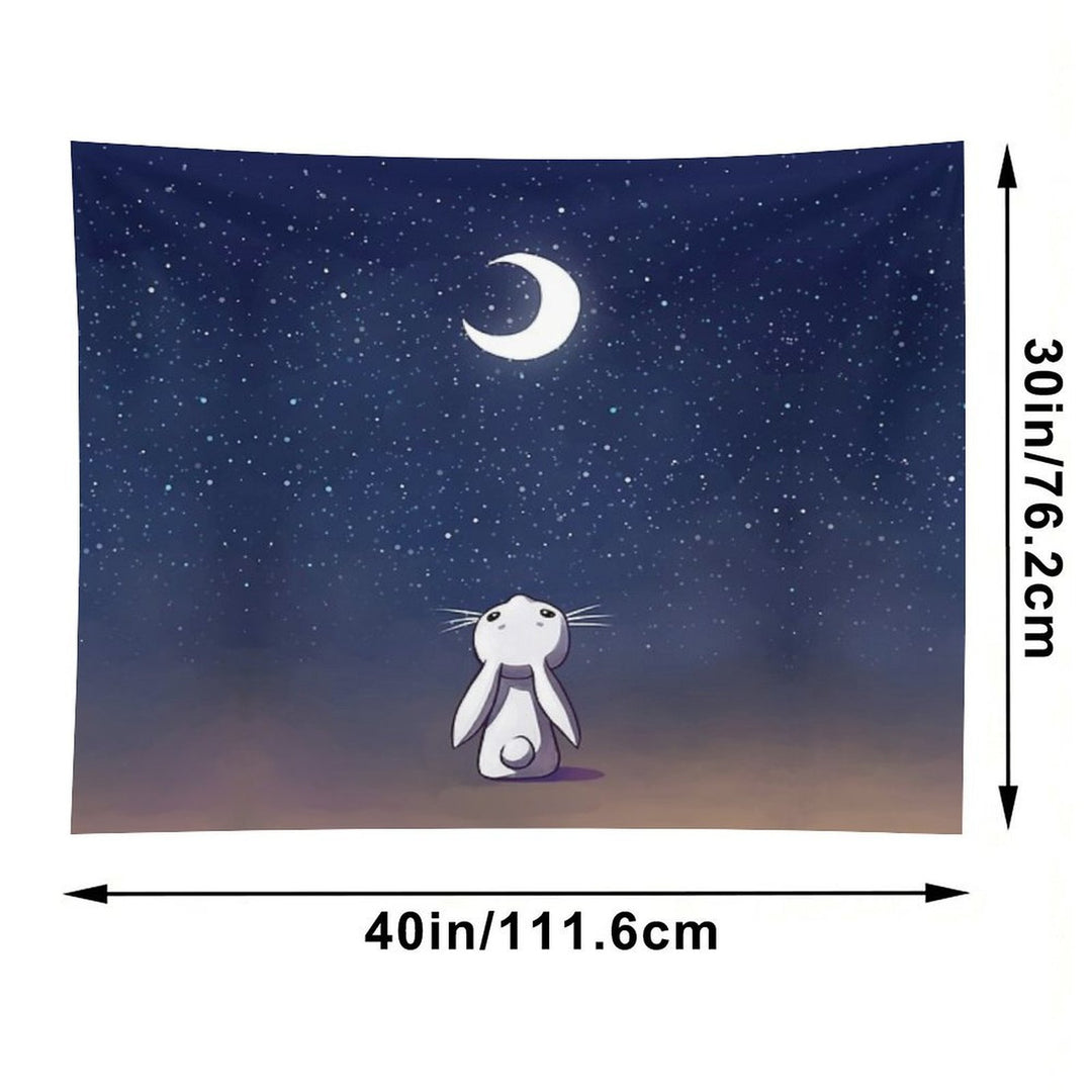 Moon Bunny Tapestry