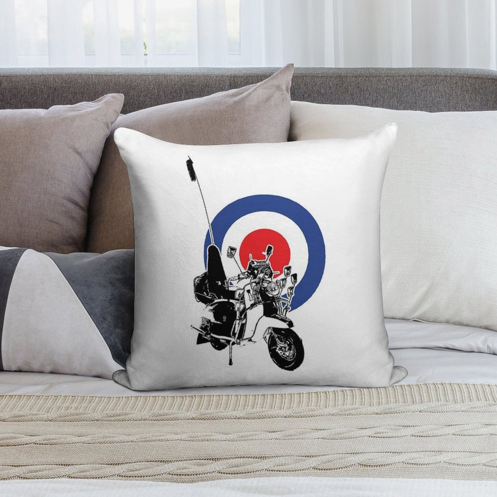 Scooter Target - Mods 2 Soft Ultra-Soft Texture Throw Pillow