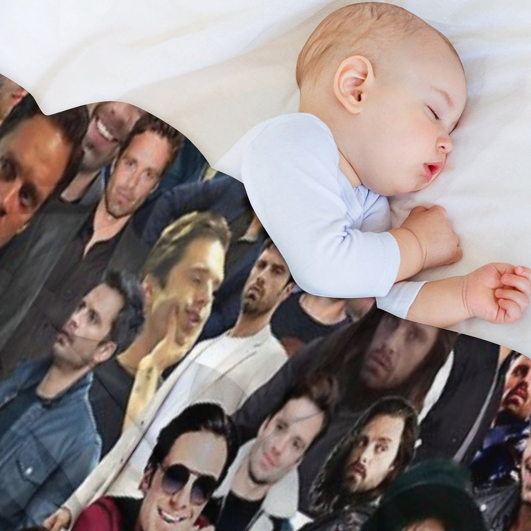 Sebastian Stan College Wrinkle-free Throw Blanket