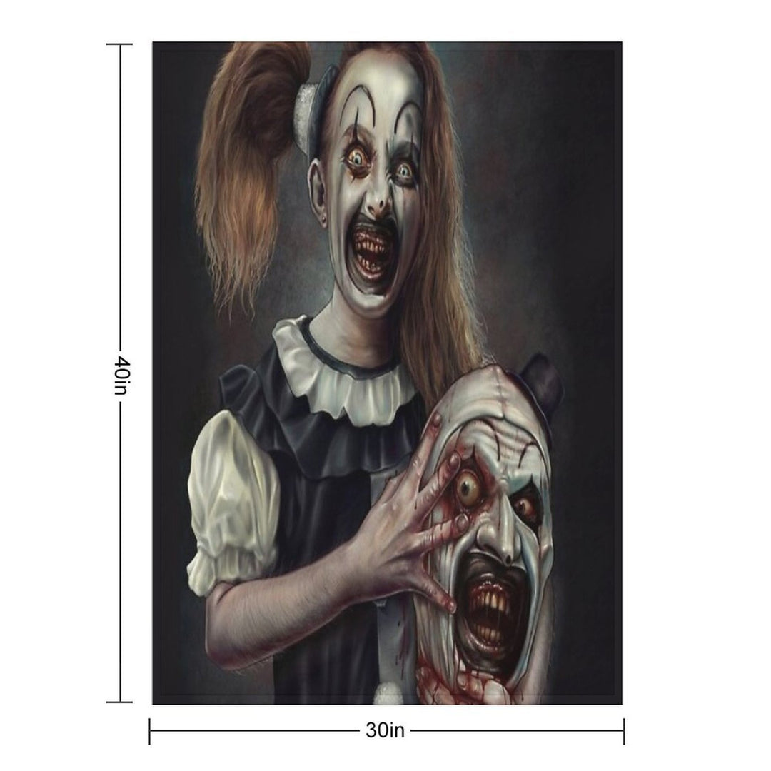 Terrifier 2- The Little Pale Girl Machine-washable Throw Blanket