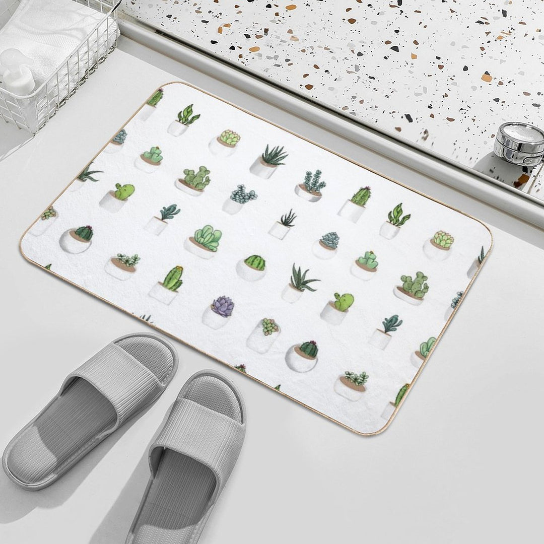 Succulents  Non-Slip Bath Mat