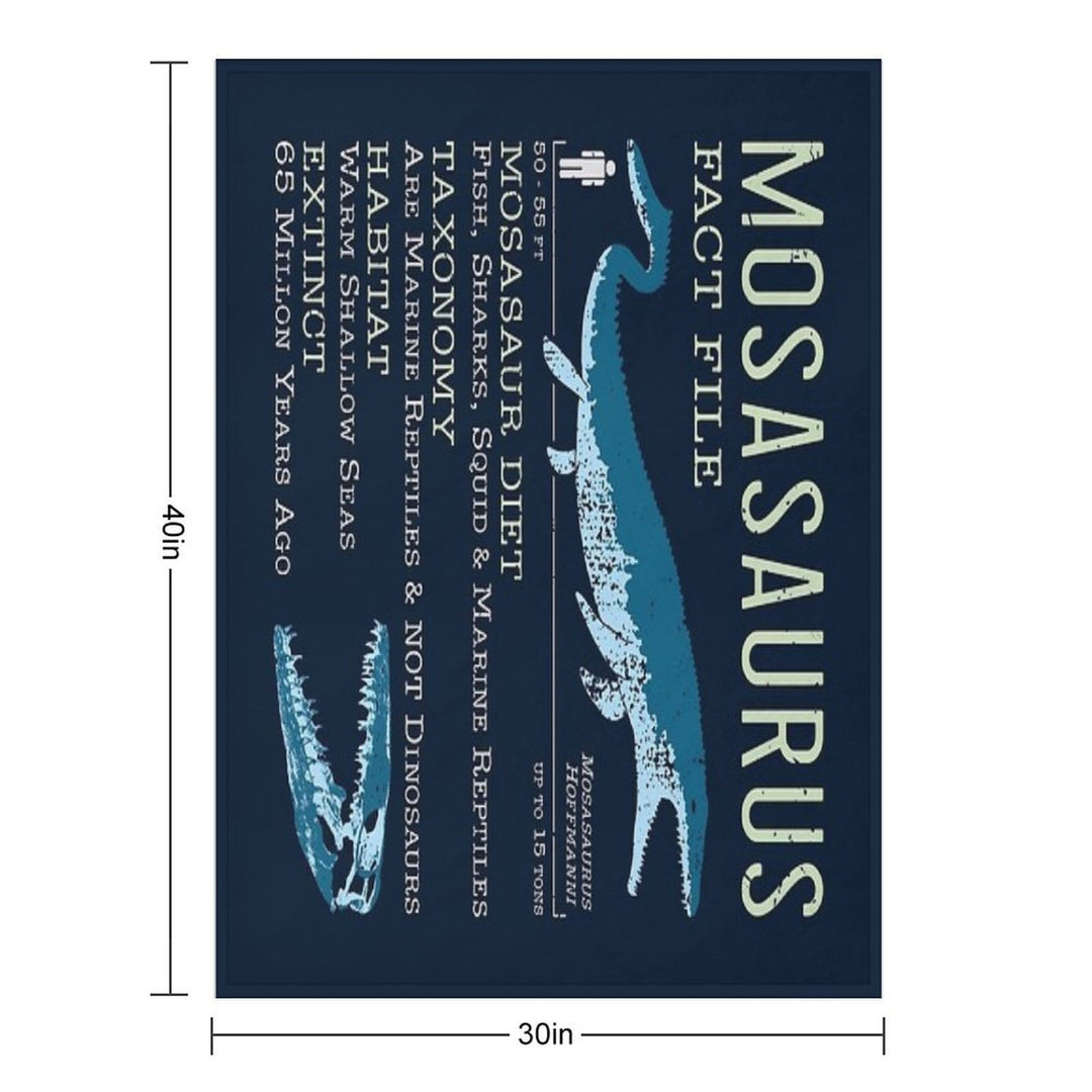 Mosasaurus Facts Comfort Throw Blanket