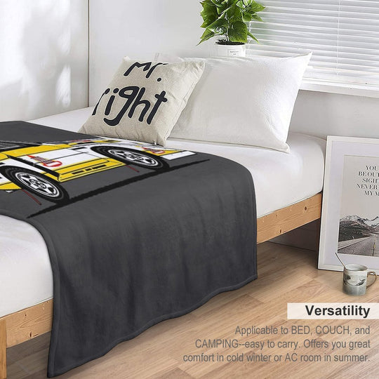 S1 Group B Classic Rally Car Eco-conscious Throw Blanket