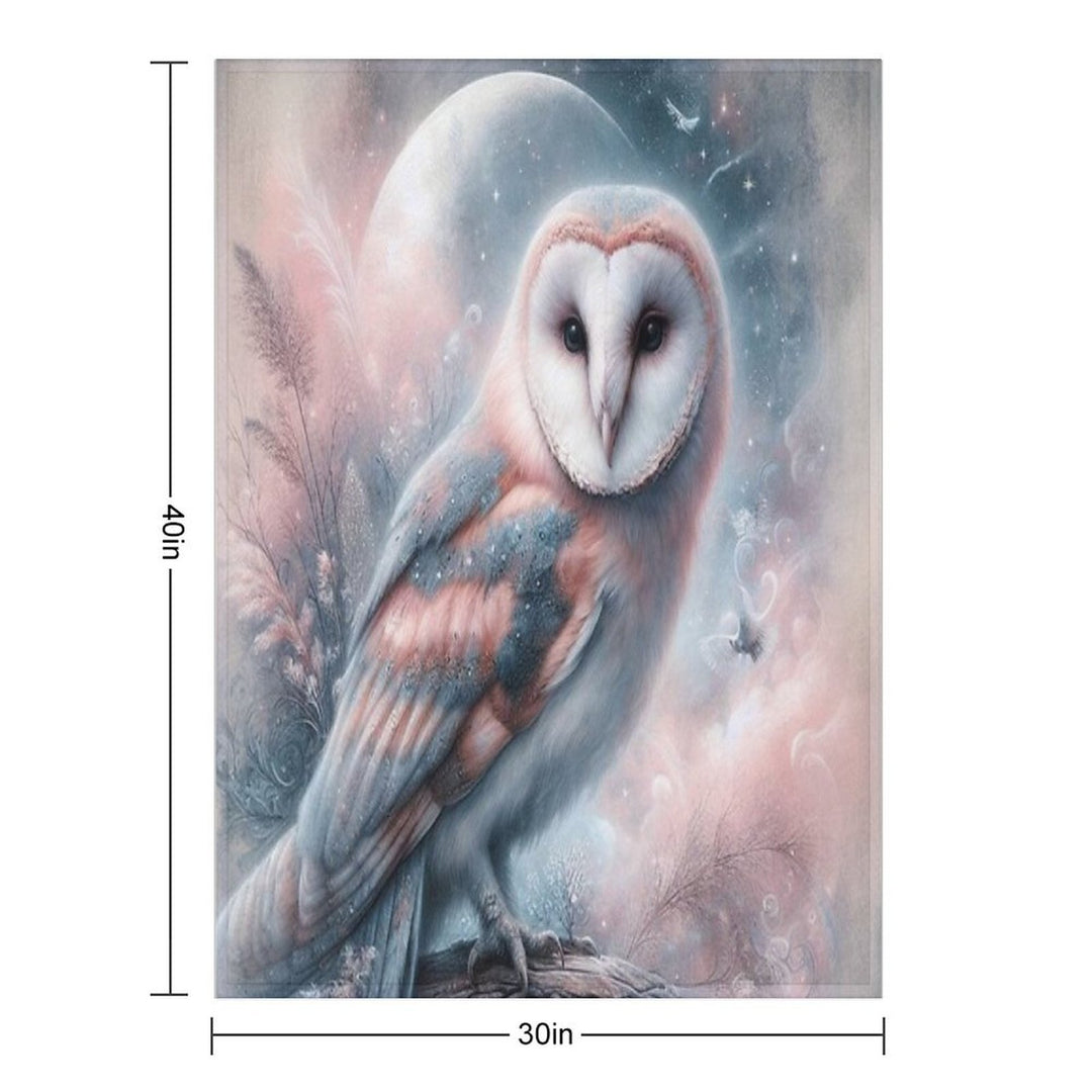 Wispy Dream Owl Travel-friendly Throw Blanket