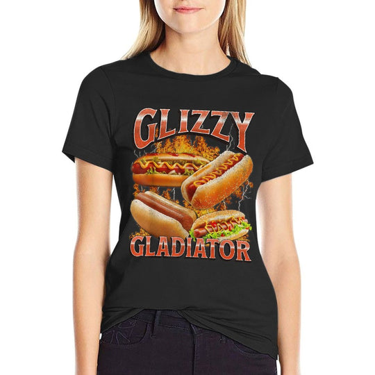 Glizzy Gobbler Funny Wiener Hot Dog Meme Bootleg Graphic Men Women Comfortable T-Shirt