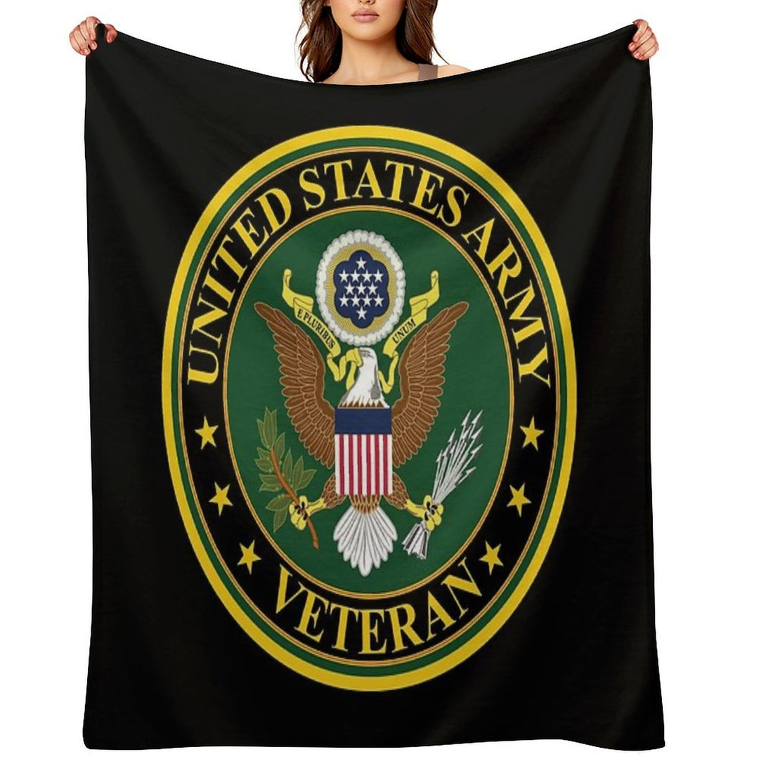 Army - US Army Veteran Machine-washable Throw Blanket