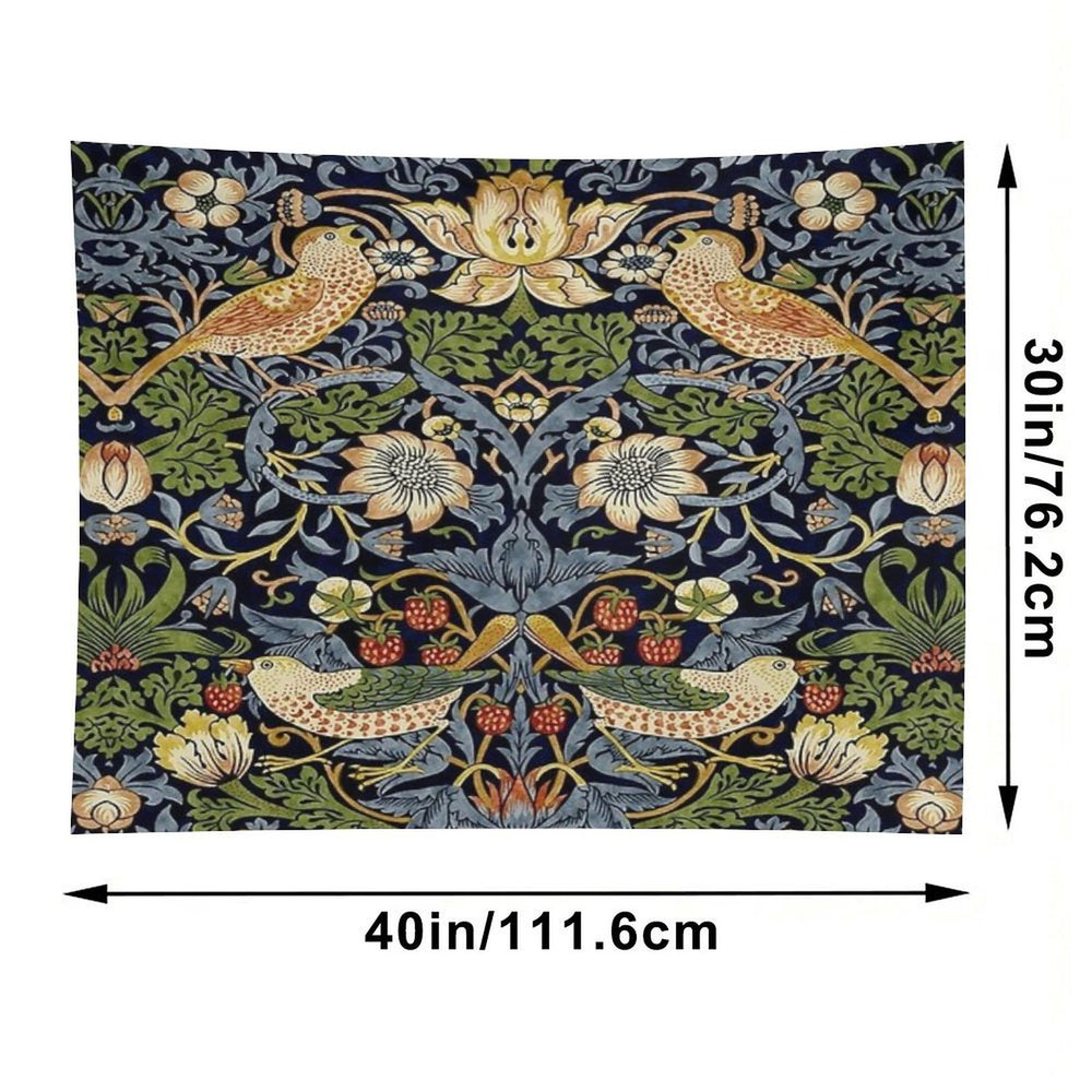 William Morris Strawberry Thief Design Tapestry