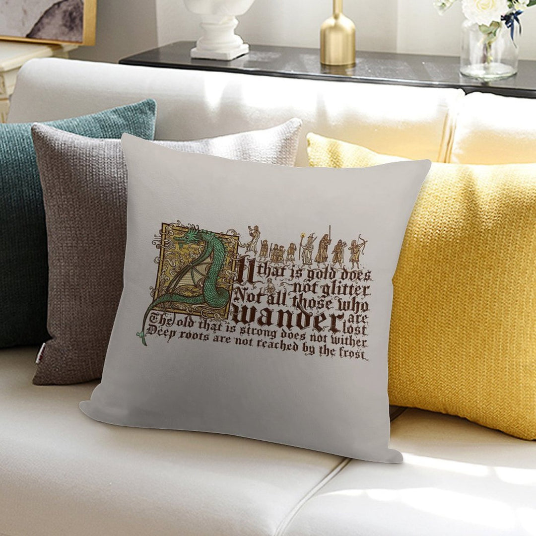 All That Is Gold Does Not Glitter Soft Warmth Comfort Throw Pillow