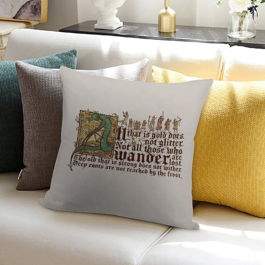 All That Is Gold Does Not Glitter Soft Warmth Comfort Throw Pillow