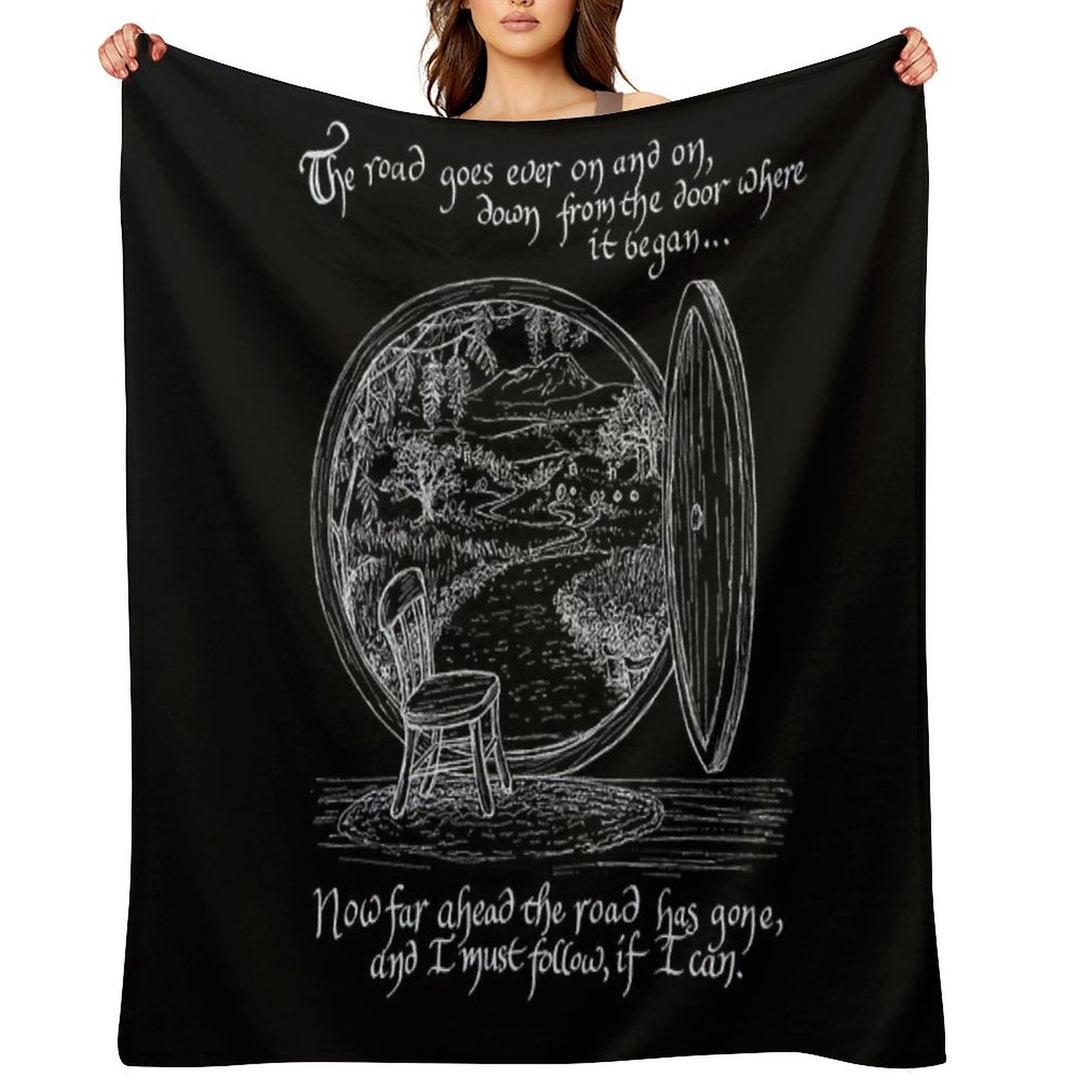 The Road Goes Versatility Throw Blanket