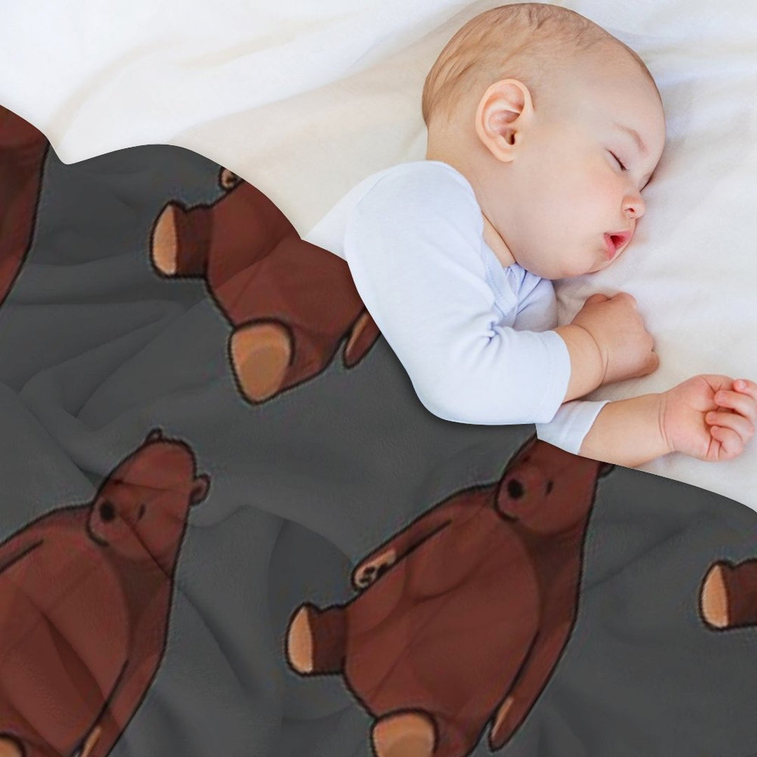 Djungelskog Drawing Travel-friendly Throw Blanket