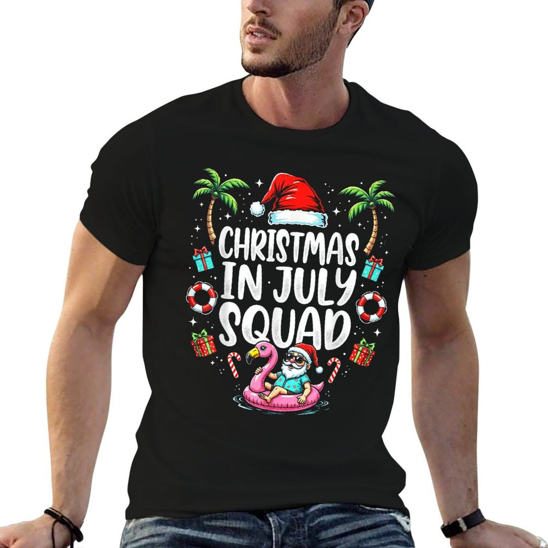 Christmas In July 2025 Squad Summer Beach Vacation Xmas Cool  Classic T-Shirt