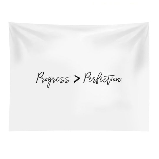 Progress Over Perfection Tapestry