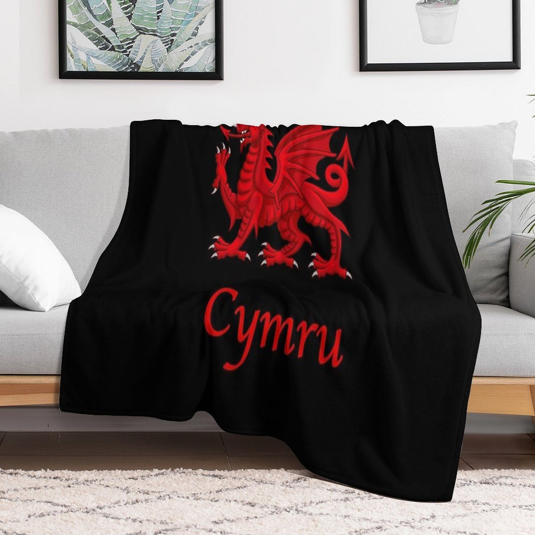 Cymru - Wales Anti-pilling Throw Blanket