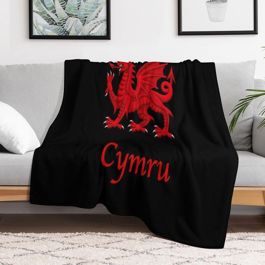 Cymru - Wales Anti-pilling Throw Blanket