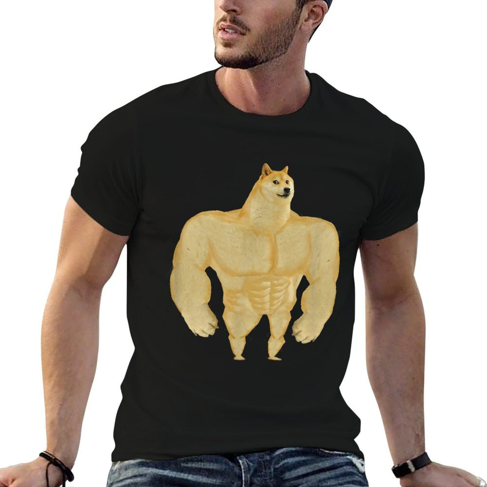 Swole Dog Meme Buff Dog Meme  Breathable T-Shirt