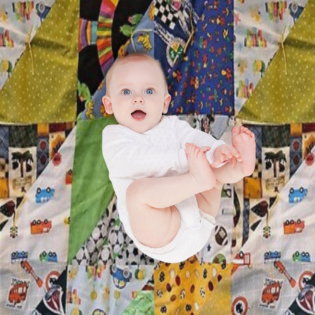 Kids Colorful Animal Funky And Fun Easy Care Throw Blanket