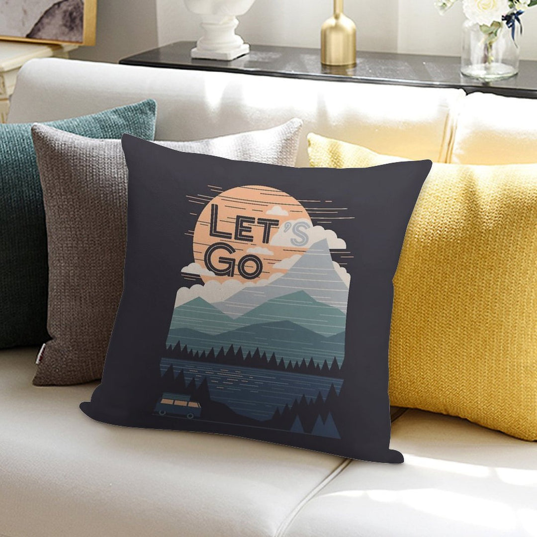 Let's Go Soft Home Decor Throw Pillow