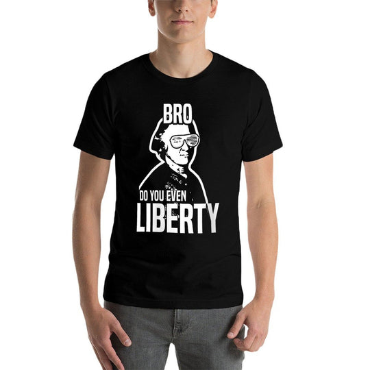 Womens Politics John Hancock Bro Do You Even Liberty Funny Meme  Polyester Blend T-Shirt