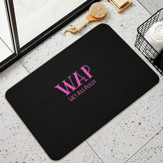 WAP Wet Ass Pussy  Dirt-Trapping Bath Mat