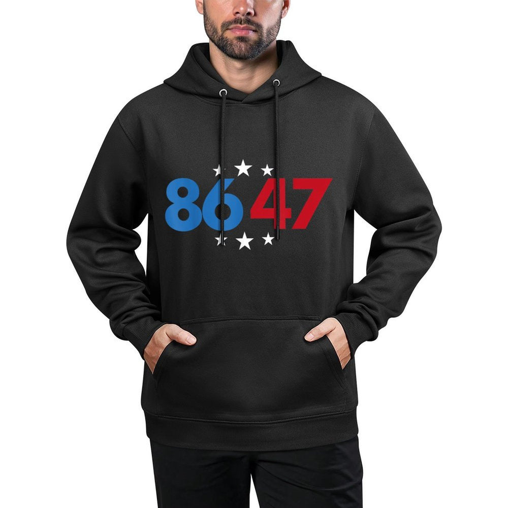 Classic Vintage 80s Style 86 47 Anti Trump 8647 Colorfast Hoodie