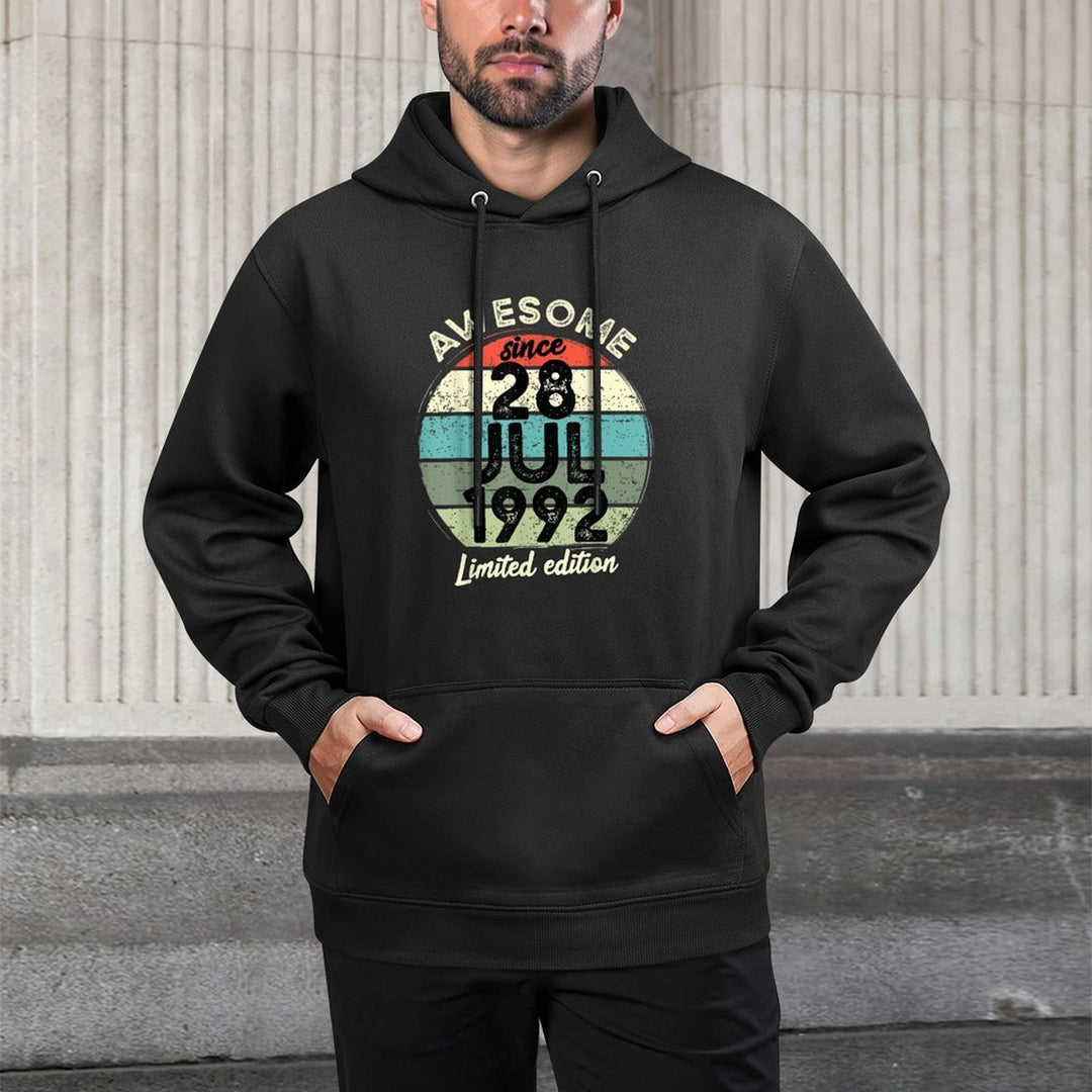 30 Year Old Birthday 28 July 1992 30th Birthday Breathable Fabric Hoodie