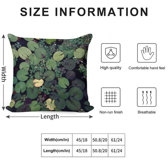 Lily Pads Soft Ultra-Soft Texture Throw Pillow