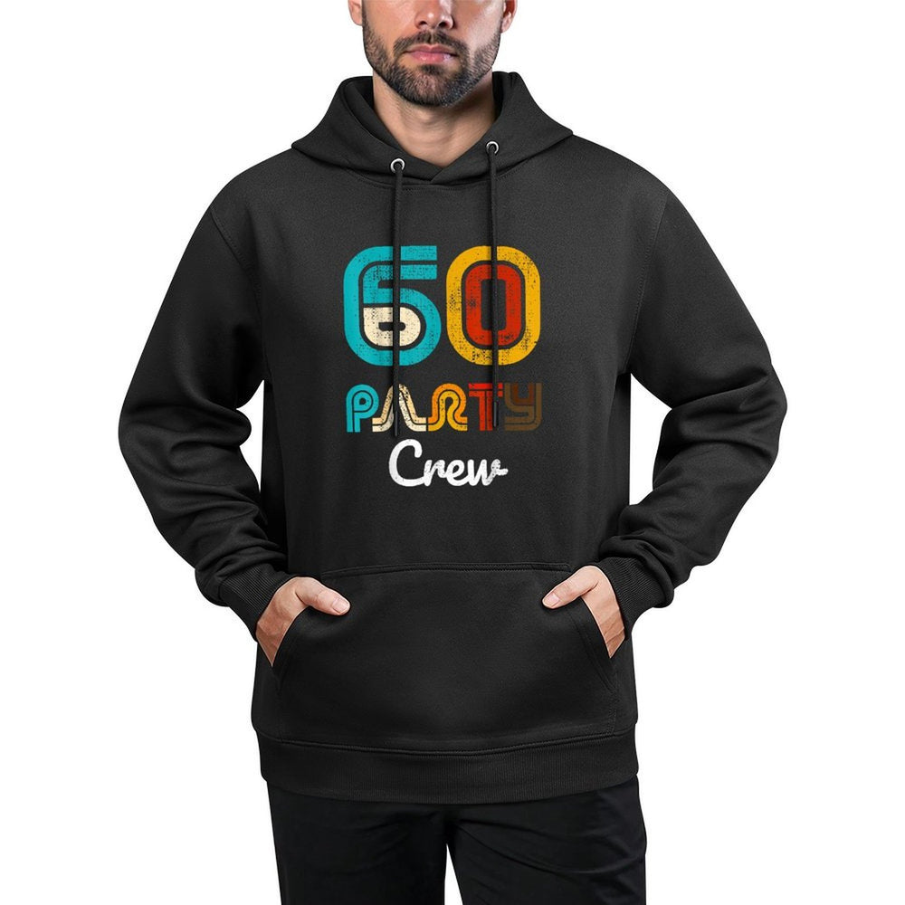 60 Party Crew - 60 Year Old Vintage 1965 60th Birthday Gift Shrink-Resistant Hoodie