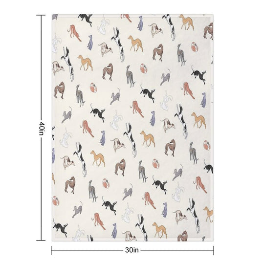 Greyhound Love - Adopt Premium Throw Blanket