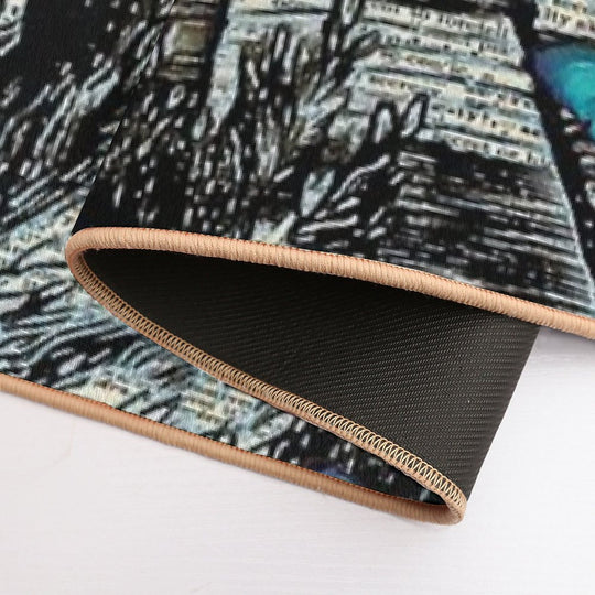 Alice & The Cheshire Cat Butterflies Field - Dictionary Page  Odorless Bath Mat