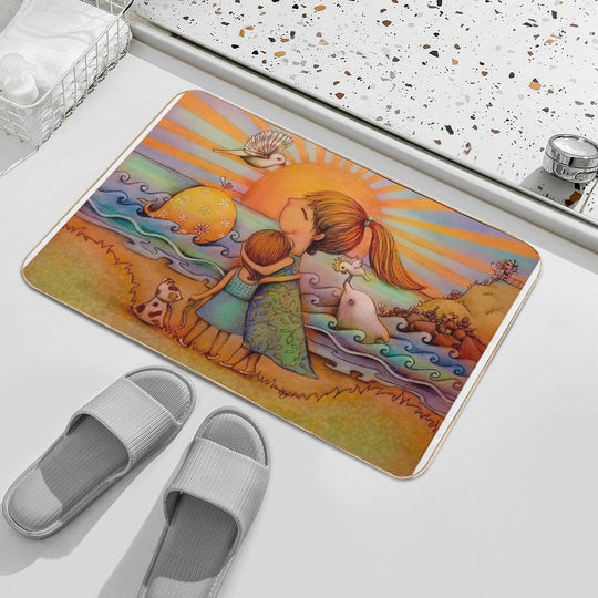 Whale Watching  Absorbent Bath Mat