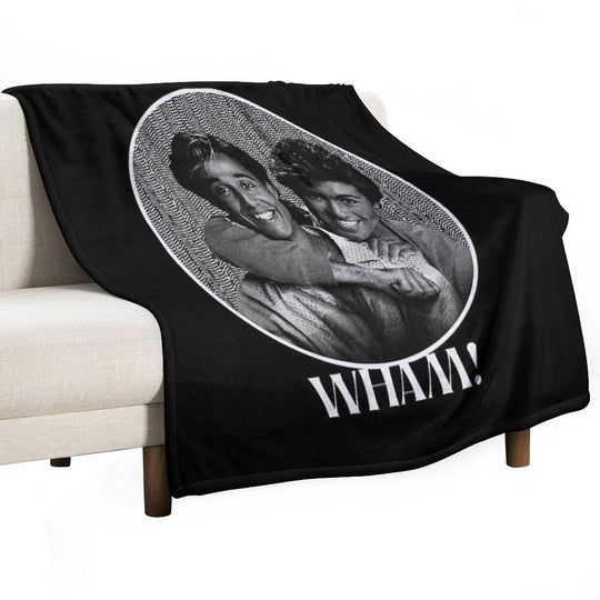 WHAM! Vintage - White Ver. Plush Throw Blanket