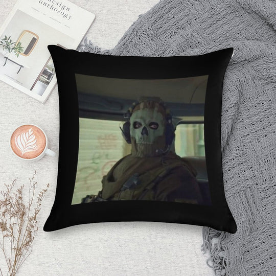 Ghost Simon Riley Soft Washable Throw Pillow