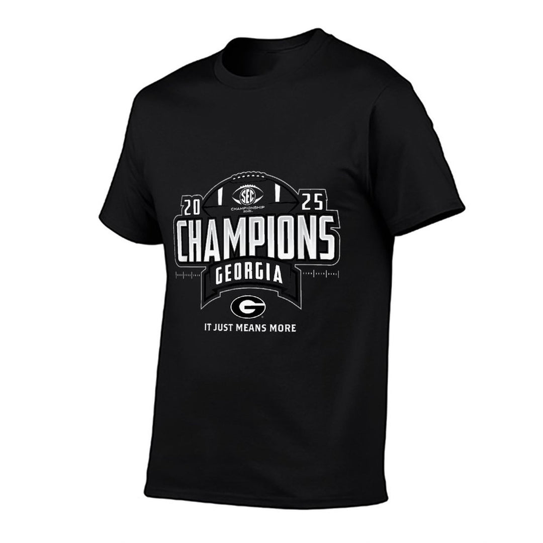 Georgia Bulldogs SEC Champs 2025 Football Locker Room  Versatile T-Shirt