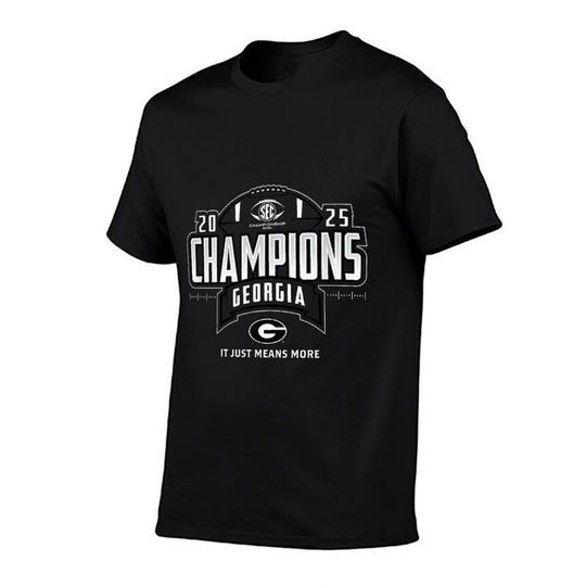 Georgia Bulldogs SEC Champs 2025 Football Locker Room  Versatile T-Shirt