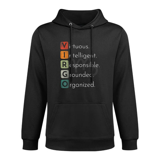 Vintage Virgo Zodiac Sign Men Women Kid Virgo Birthday Retro Layering Staple Hoodie