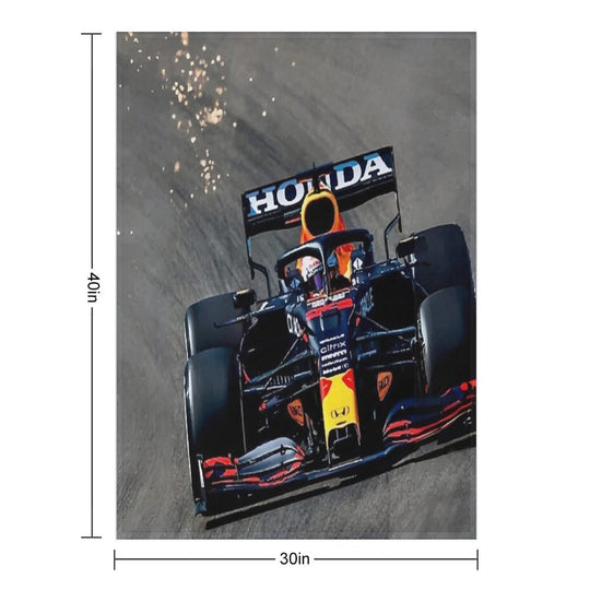 Max Verstappen Sparks  - F1 Comfort Throw Blanket