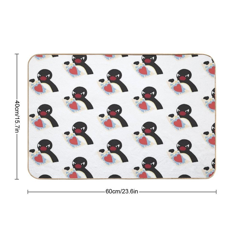 Pingu Heart Mood  Pet-Safe Bath Mat
