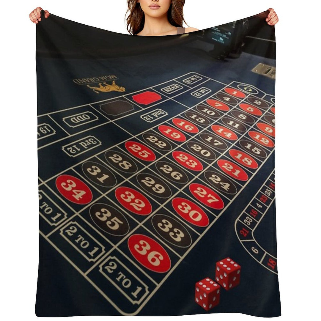 Roulette, Gambling,dice,casino Anti-pilling Throw Blanket