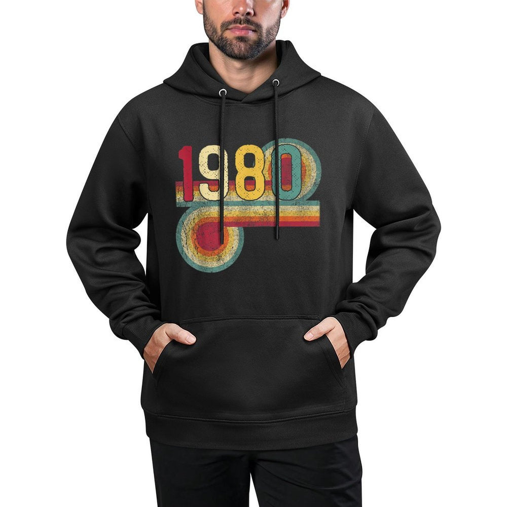 1980 40th Birthday Gift Vintage Retro Men Women 40 Years Old All-Day Comfort Hoodie