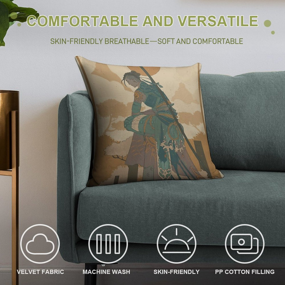 Beauregard 01 Soft Skin-Friendly Throw Pillow