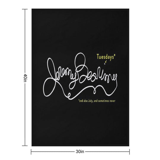 Jeremy Bearimy in White (with Notation) Versatility Throw Blanket